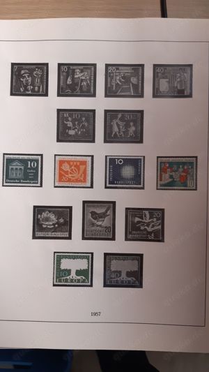Briefmarken BRD 1949-1964 postfrisch auf Vordruckblättern Bild 8