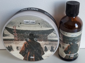 Rasierseife und Aftershave - Set Terry's Soap 'Jeon Uchi Jeon'      - Rarität!