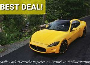 Maserati GranTurismo Giallo Lack Deutsche Papiere VOLL Traum-Sound