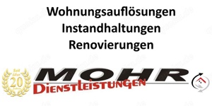 Wohnungsauflösungen, Entrümpelungen in Würzurg und Umgebung mit MOHR Dienstleistungen