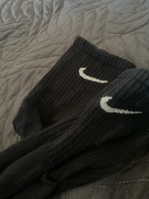 Getragene Nike Socken