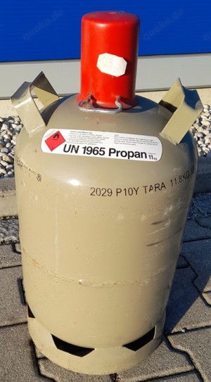 11Kg Stahlflasche grau- für Propan- leer- nur Abholung
