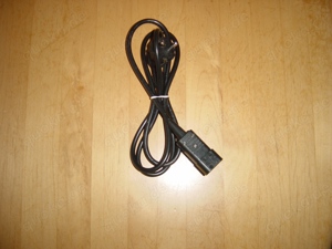 Netzkabel C14 Stecker auf Schutzkontakt Stecker Kaltgeräte ca.1,6 M Neu