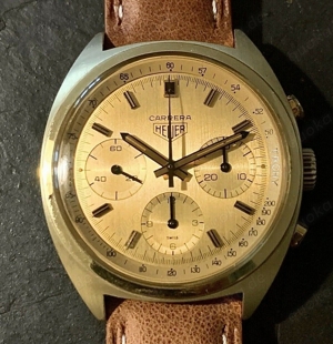 HEUER CARRERA ref 73655 CH First Execution, 1970! RARE!