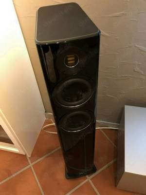 Elac Vela FS 407 High-End Lautsprecher Hochglanz-Schwarz - Paarpreis