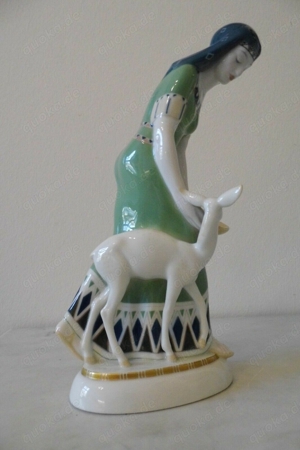 KPM - Berlin Hochzeitszug von Adolph Amberg--- Ägypterin mit Reh