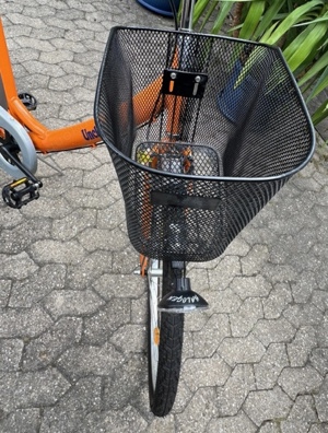 Tolles Damen Cityrad 28  im Uncle Bens Design orange + Korb unbenutzt Bild 5