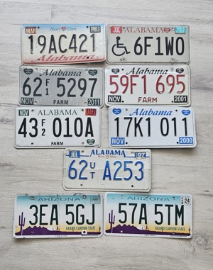 58 Original US Kennzeichen 