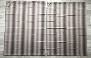  Verdunkelungsgardine Brauntöne blickdicht Kräuselband