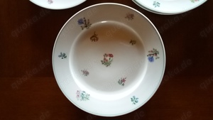 Porzellan Geschirr Eschenbach Germany US-Zone 14 Teile Blumen