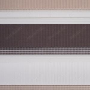 2x Doppelrollo DUO Rollo 3 farbig Klemmfix Montage ohne Bohren weiß beige braun Bild 4