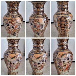 2 Vasen China  Japan Handarbeit 