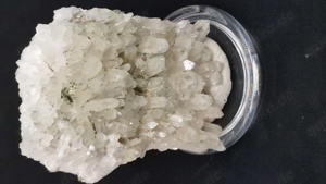 Mineralien: Bergkristall - Stufe gezuckert mit Chlorid !!!