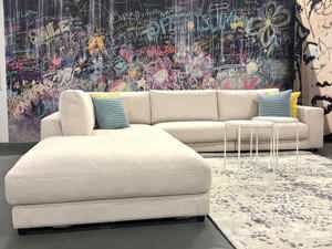 Sofa Couch Wohnlandschaft Modell Nino Farbe Natur Fotomodell