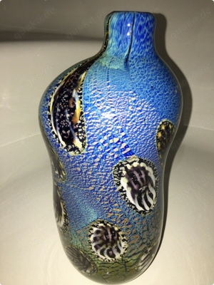 wunderschöne AVeM MURANO große 28,5 cm YOKAHOMA VASE Entwurf Aldo Nason 1958 Bild 2