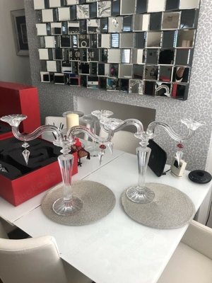 Ein Paar Kristallleuchter von Baccarat Mille Nuits Bild 2