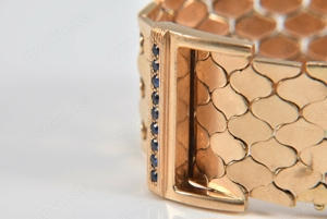 750er 18kt Gold Armband mit Saphiren Bild 6