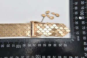 750er 18kt Gold Armband mit Saphiren Bild 9