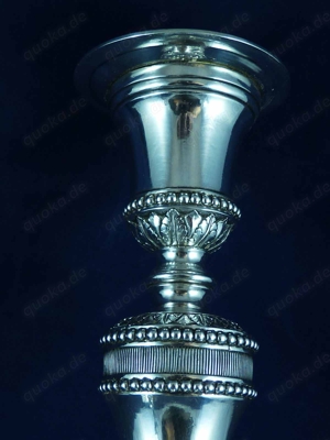 besondere antik silber kerzhenleuchter paar augsburg um 1804!!! Bild 7
