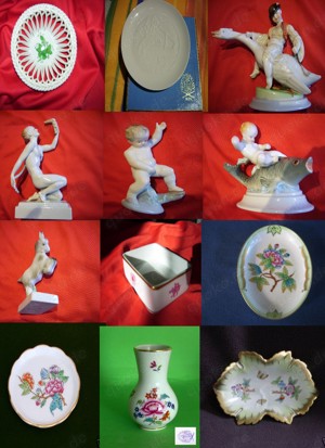 Herend Porzellan zum verkaufen, Figuren, Vasen usw.