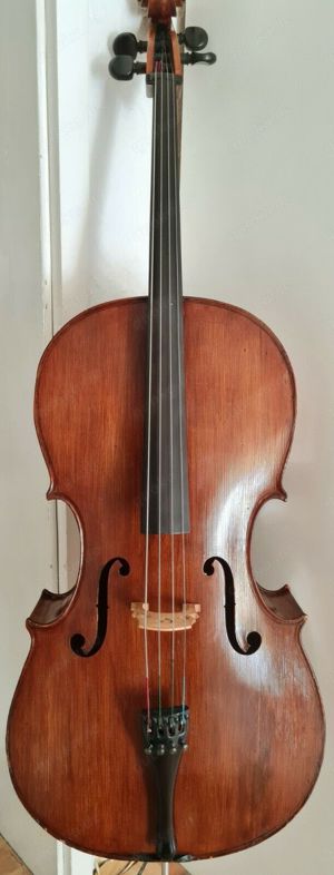 100 Jahre altes 44 Cello Geigenbauer. TEO SCHUBERT Frankfurt A.M. fecit 1924