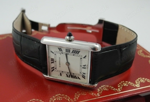 Louis Cartier Tank 750er Weißgold Uhr Handaufzug