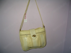 STE-13 Handtasche, Tasche, Damentasche, Schultertasche Rossio weiß