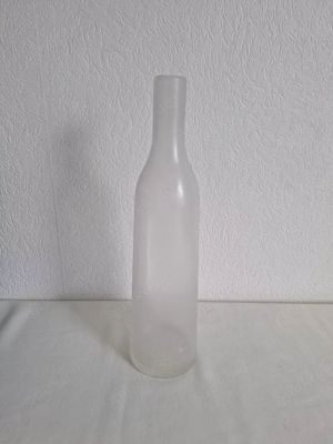 Glasvase Flasche, Vase Öffnung 3cm Höhe 38cm Durch