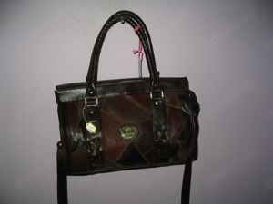 STE-17 Handtasche, Tasche, Damentasche, Schultertasche Markentasche Patchwork SPIES Germany