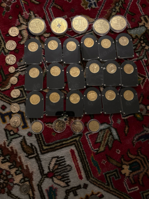  24 karat gold münze für samler und antik bizans kostantinapool  geld münzer  Bild 4