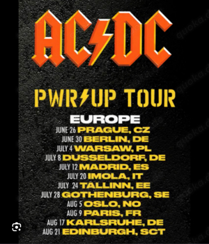 AC DC 2 Tickets Stehplatz Rheinstetten 17.08.25