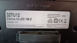 Metz LCD Fernseher 32TU12 Chorus 32-Led 100Z Chassis 611 DVB-C T S2 Bild 6