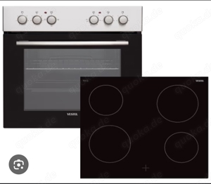 Vestel Set Einbaubackofen mit Glaskeramik Herd