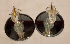   Dekoration, Sammeln, 2 Glas-Delfine   Bild 3