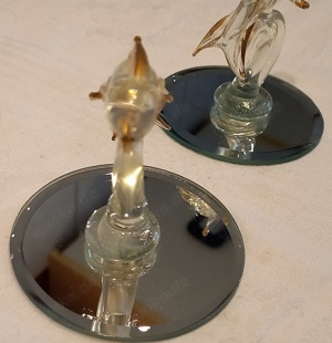   Dekoration, Sammeln, 2 Glas-Delfine   Bild 9