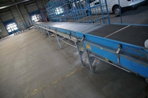 Paket-Sortieranlage, Transportband, ca. 100 lfm., Teleskopförderer Caljan