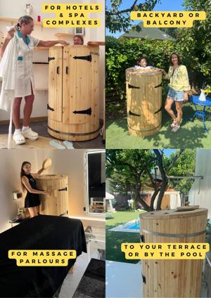 Mini-Sauna für den Balkon, Sauna für Zuhause oder das Badezimmer, Innensauna, Mini Dampfbad  Bild 6