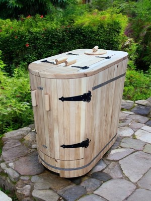 Mini-Sauna für zu Hause, Fass-Sauna für 1 Person, Innensauna Bild 2