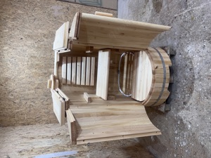 Mini-Sauna für zu Hause, Fass-Sauna für 1 Person, Innensauna Bild 8
