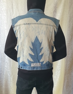 Rick Taurus Designer Jeans Weste, Gr M. gebraucht. Upcylingkünstler Top! FP.170   Bild 2