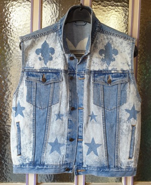 Rick Taurus Designer Jeans Weste, Gr M. gebraucht. Upcylingkünstler Top! FP.170   Bild 3