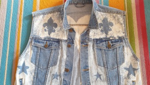 Rick Taurus Designer Jeans Weste, Gr M. gebraucht. Upcylingkünstler Top! FP.170   Bild 7