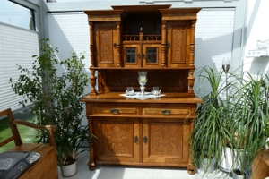 Buffetschrank Antik Schrank, Jugendstil Nussbaum,