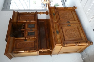 Buffetschrank Antik Schrank, Jugendstil Nussbaum, Bild 2