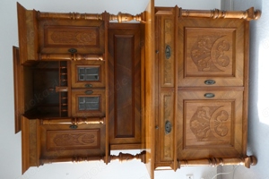 Buffetschrank Antik Schrank, Jugendstil Nussbaum, Bild 4
