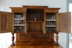 Buffetschrank Antik Schrank, Jugendstil Nussbaum, Bild 8