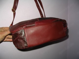 STE-23,Handtasche, Patchwork-Leder, Schultertasche, Rotbraun, NEU, new, handbag, Bild 5