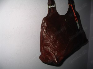 STE-24,Handtasche, STEFANO, Schultertasche, Braun, NEU, new, handbag, Patchwork-Leder Bild 3