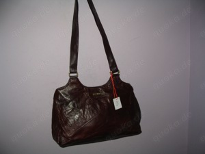 STE-24,Handtasche, STEFANO, Schultertasche, Braun, NEU, new, handbag, Patchwork-Leder