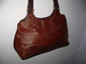 STE-24,Handtasche, STEFANO, Schultertasche, Braun, NEU, new, handbag, Patchwork-Leder Bild 4